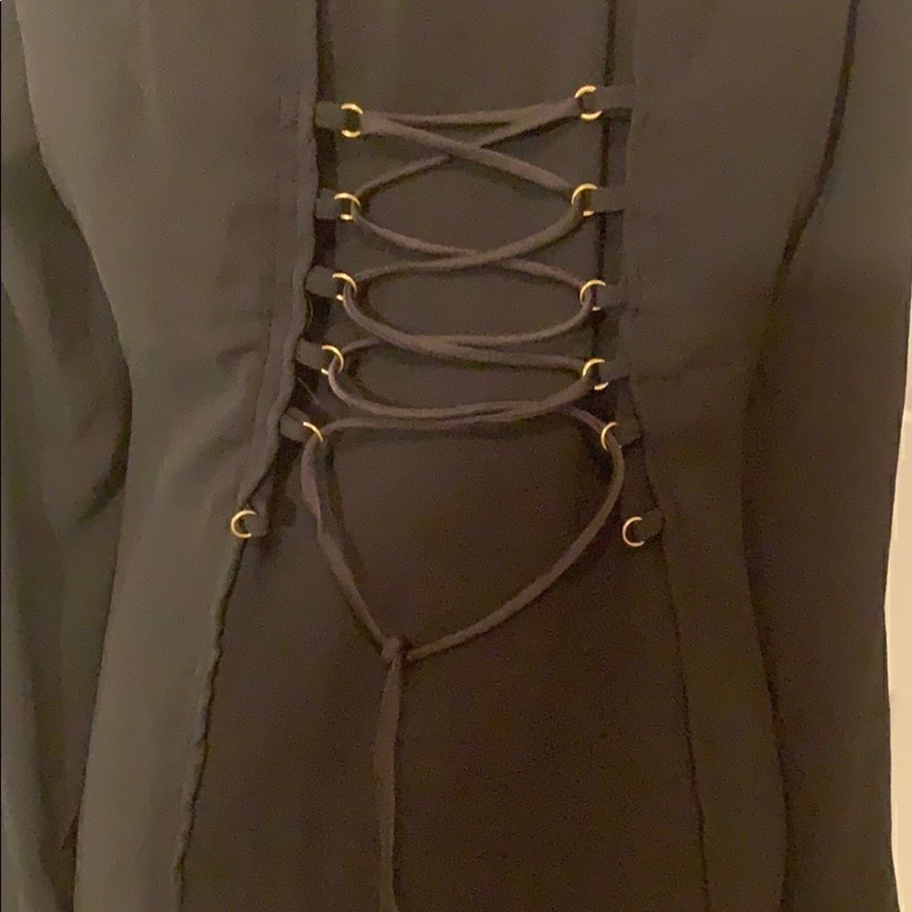Bebe black blouse SP - Picture 5 of 6